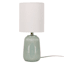 Found & Fable Teal Gourd Textured Ceramic Mini Table Lamp with Shade, 12.5"