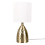 Found & Fable Brass Hammered Metal Small Table Lamp with Shade, 19.5"