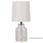 Honeybloom Clear Dimpled Glass Mini Table Lamp with Shade, 13"
