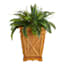 Providence Classic Natural Wood Outdoor Planter, Extra Large