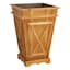 Providence Classic Natural Wood Outdoor Planter, Large