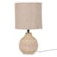 Honeybloom Neutral Textured Mini Table Lamp with Shade, 13"