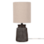 Honeybloom Dark Brown Mini Table Lamp with Shade, 12"