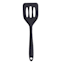 Mini Slotted Silicone Spatula, Black