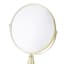 Gold Round 1X & 3X Table Mirror, 14.1"