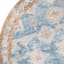 (D569) Freya Blue Multicolor Medallion Washable Round Rug, 6'