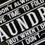 Laundry Canvas Wall Art, 24x18