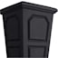 Japi All-Weather Black Versailles Square Outdoor Planter, Medium