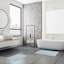 2-Piece Aqua & White Tufted Bath Rug Set