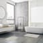 2-Piece Natural & White Tufted Bath Rug Set