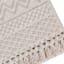 Found & Fable Ivory Woven with Fringe Bath Rug, 20x32