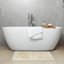 Honeybloom Yellow Mosaic Border Bath Rug, 20x30
