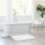 Providence Reversible White Bath Rug, 20x30