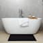 Crosby St. Black Waffle Antimicrobial Cotton Bath Rug, 20x30