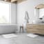 2-Pack White Loop Bath Rug Set, 17x24 & 20x30