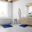 2-Pack Navy Blue Loop Bath Rug Set, 17x24 & 20x30
