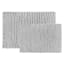 2-Pack Grey Loop Bath Rug Set, 17x24 & 20x30