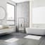 2-Pack White Diamond Bath Rug Set, 17x24 & 20x32