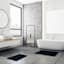 2-Pack Black Diamond Bath Rug Set, 17x24 & 20x32