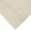 2-Pack White Simple Stripe Bath Rug Set, 17x24 & 20x32