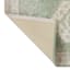 Honeybloom Green Mosaic Border Bath Rug, 20x30