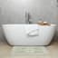 Honeybloom Green Mosaic Border Bath Rug, 20x30