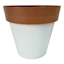 Felix White Outdoor Planter, Medium