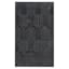 (B867) Crosby St. Kilim Charcoal Geo Matrix Washable Accent Rug, 3x5