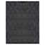 (B867) Crosby St. Kilim Charcoal Geo Matrix Washable Area Rug, 8x10