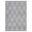 (B868) Crosby St. Kilim Grey Geo Matrix Washable Area Rug, 5x7