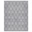 (B868) Crosby St. Kilim Grey Geo Matrix Washable Area Rug, 8x10