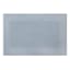 Providence Light Blue Waffle Border Memory Foam Bath Rug, 20x30
