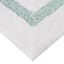 Providence Sea Green Racetrack Design Bath Rug, 20x30