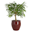 Red Flared Outdoor Planter, Medium