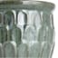 Moss Green Crown Ceramic Outdoor Planter, Medium
