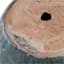 Moss Green Crown Ceramic Outdoor Planter, Medium