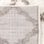 (C162) Windsor White Quatrefoil Shag Area Rug, 8x10