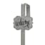 Galvanized Metal Welcome Over the Door Wreath Hanger, 15"