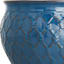 Providence Blue Glazed Barbed Wire Outdoor Planter, Medium