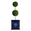Providence Blue Bernalla Square Outdoor Planter, Large