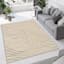 (A492) Crosby St. Lagon Ivory High-Low Area Rug, 8x10