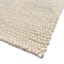 (A493) Crosby St. Ivory Half Moon Design Tufted Area Rug, 8x10