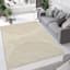 (A493) Crosby St. Ivory Half Moon Design Tufted Area Rug, 8x10