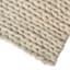 (A494) Honeybloom Ivory Chunky Knit Patterned Area Rug, 8x10
