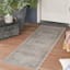 (A413) Clearwater Cream Medallion Runner, 2x6
