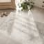 (A413) Clearwater Cream Medallion Accent Rug, 3x4