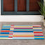 Shellabrate Striped Two-Way Doormat, 18x30