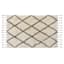 Tracey Boyd Brown & White Wool Diamond Design Accent Rug, 27x45