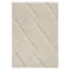 (A514) Found & Fable Ivory Diamond Patterned Wool Area Rug, 5x7