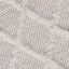 (A514) Found & Fable Ivory Diamond Patterned Wool Accent Rug, 27x45